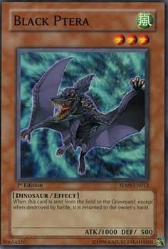 2006 Yu-Gi-Oh! Dinosaur's Rage English 1st Edition #SD09-EN012 Black Ptera Front