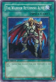 2009 Yu-Gi-Oh! 5D's 1st Edition #5DS2-EN025 The Warrior Returning Alive Front