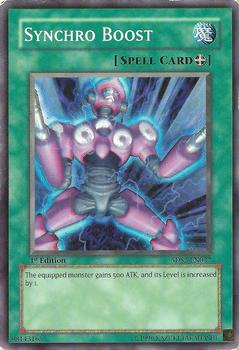 2009 Yu-Gi-Oh! 5D's 1st Edition #5DS2-EN032 Synchro Boost Front