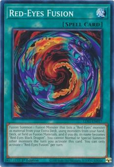 2020 Yu-Gi-Oh! Legendary Duelists: Season 1 - English - 1st/Limited Edition #LDS1-EN017 Red-Eyes Fusion Front