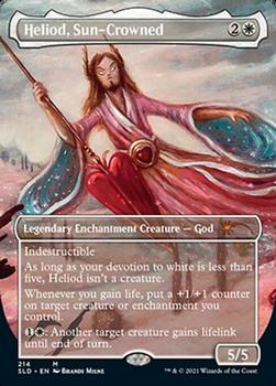 2021 Magic The Gathering Secret Lair Valentine's Day #214 Heliod, Sun-Crowned Front