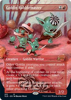 2021 Magic The Gathering Secret Lair Valentine's Day Foil Edition #215 Goblin Rabblemaster Front