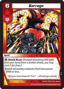 2012 Kaijudo Rise of the Duel Masters #101/165 Barrage Front