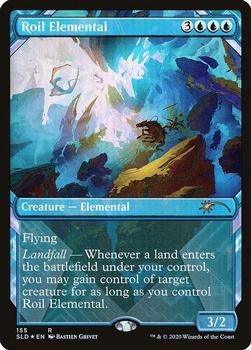 2020 Magic The Gathering Secret Lair Showcase Zendikar Revisted #155 Roil Elemental Front