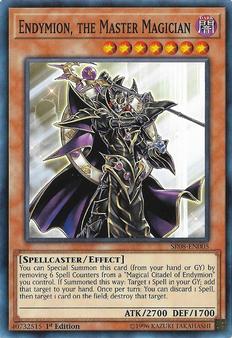 2019 Yu-Gi-Oh! Order of the Spellcasters English 1st Edition #SR08-EN005 Endymion, the Master Magician Front