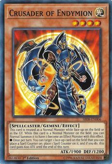 2019 Yu-Gi-Oh! Order of the Spellcasters English 1st Edition #SR08-EN006 Crusader of Endymion Front