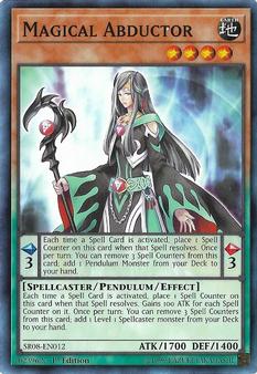 2019 Yu-Gi-Oh! Order of the Spellcasters English 1st Edition #SR08-EN012 Magical Abductor Front