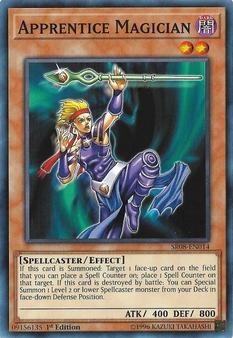 2019 Yu-Gi-Oh! Order of the Spellcasters English 1st Edition #SR08-EN014 Apprentice Magician Front