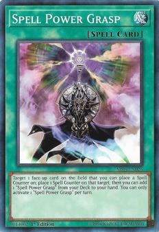 2019 Yu-Gi-Oh! Order of the Spellcasters English 1st Edition #SR08-EN025 Spell Power Grasp Front