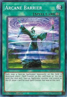 2019 Yu-Gi-Oh! Order of the Spellcasters English 1st Edition #SR08-EN026 Arcane Barrier Front