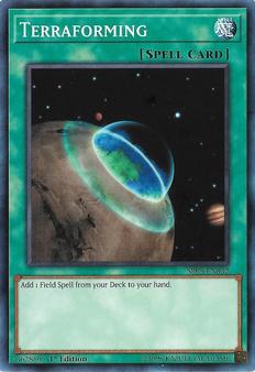 2019 Yu-Gi-Oh! Order of the Spellcasters English 1st Edition #SR08-EN032 Terraforming Front