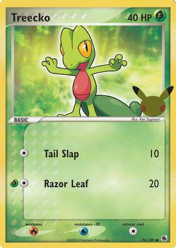 2021 Pokemon 25th Anniversary First Partner Collection #76/109 Treecko Front