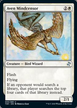 2021 Magic the Gathering Time Spiral Remastered #005/289 Aven Mindcensor Front