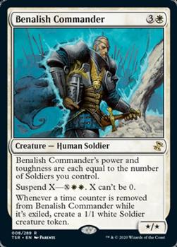 2021 Magic the Gathering Time Spiral Remastered #008/289 Benalish Commander Front