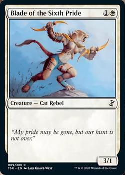 2021 Magic the Gathering Time Spiral Remastered #009/289 Blade of the Sixth Pride Front