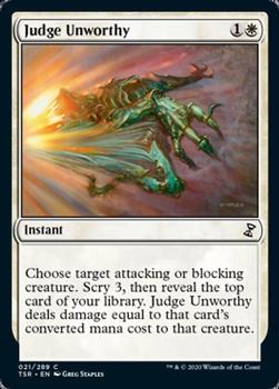 2021 Magic the Gathering Time Spiral Remastered #021/289 Judge Unworthy Front