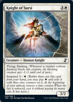 2021 Magic the Gathering Time Spiral Remastered #022/289 Knight of Sursi Front