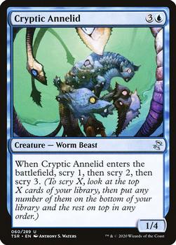 2021 Magic the Gathering Time Spiral Remastered #060/289 Cryptic Annelid Front