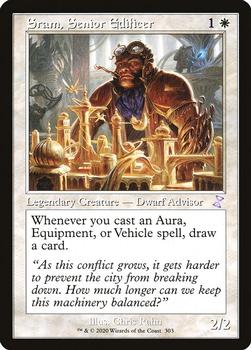 2021 Magic the Gathering Time Spiral Remastered #303 Sram, Senior Edificer Front