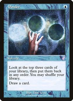 2021 Magic the Gathering Time Spiral Remastered #315 Ponder Front
