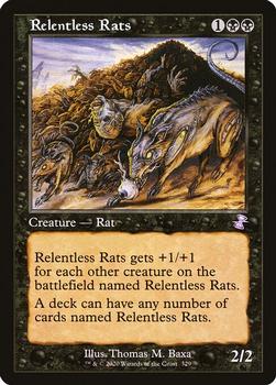 2021 Magic the Gathering Time Spiral Remastered #329 Relentless Rats Front