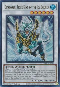 2021 Yu-Gi-Oh! Structure Deck: Freezing Chains English 1st Edition  #SDFC-EN042 Dewloren, Tiger King of the Ice Barrier Front