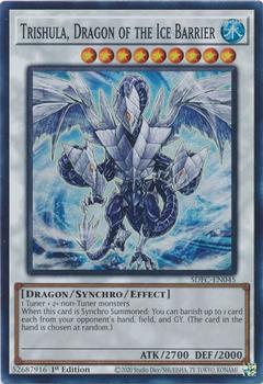 2021 Yu-Gi-Oh! Structure Deck: Freezing Chains English 1st Edition  #SDFC-EN045 Trishula, Dragon of the Ice Barrier Front