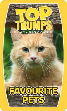 2020 Top Trumps Favourite Pets #NNO Cat Back