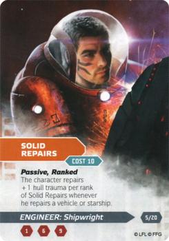 2014 Fantasy Flight Games Star Wars Age of Rebellion Specialization Deck Engineer Shipwright #5/20 Solid repairs Front