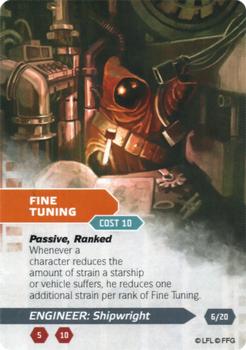 2014 Fantasy Flight Games Star Wars Age of Rebellion Specialization Deck Engineer Shipwright #6/20 Fine tuning Front
