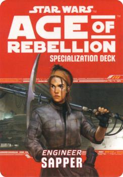 2014 Fantasy Flight Games Star Wars Age of Rebellion Specialization Deck Engineer Sapper #NNO Title Card Front