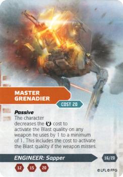 2014 Fantasy Flight Games Star Wars Age of Rebellion Specialization Deck Engineer Sapper #16/20 Master grenadier Front