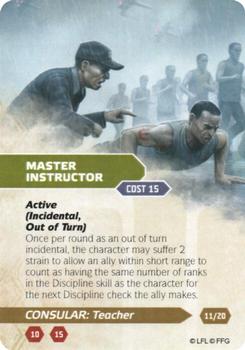 2015 Fantasy Flight Games Star Wars Force and Destiny Specialization Deck Consular Teacher #11/20 Master instructor Front