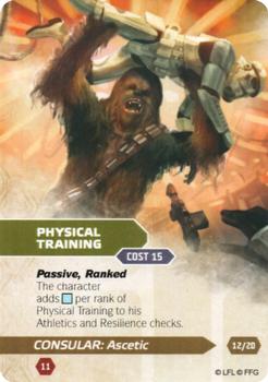 2015 Fantasy Flight Games Star Wars Force and Destiny Specialization Deck Consular Ascetic #12/20 Physical training Front