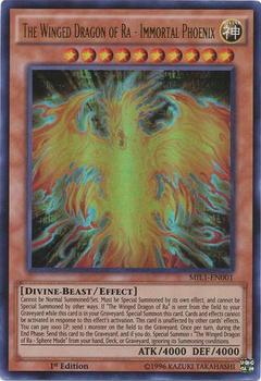 2016 Yu-Gi-Oh! Millennium Pack English 1st Edition #MIL1-EN001 The Winged Dragon of Ra - Immortal Phoenix Front