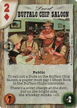 1999 Deadlands: Doomtown Pine Box #36 Buffalo Chip Saloon Front
