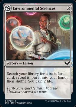2021 Magic The Gathering Strixhaven: School of Mages #1 Environmental Sciences Front
