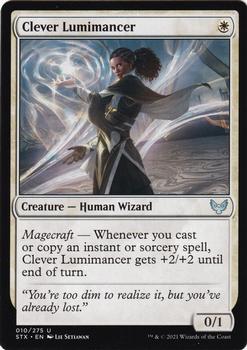 2021 Magic The Gathering Strixhaven: School of Mages #10 Clever Lumimancer Front