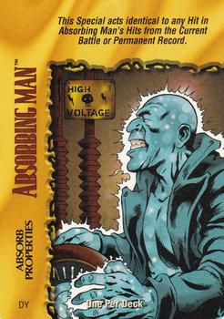 1997 Fleer/Skybox Classic Marvel Overpower #NNO Absorbing Man Absorb Properties Front