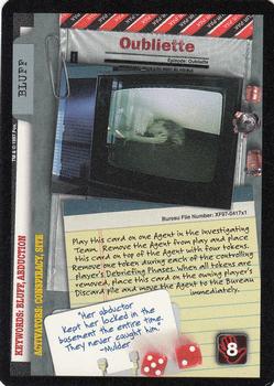 1997 US Playing Card The X Files CCG Ver. 2 101361 Expansion #417 Oubliette Front