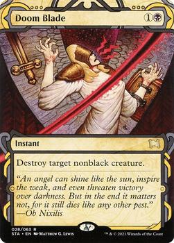 2021 Magic The Gathering Strixhaven Mystical Archive #28 Doom Blade Front