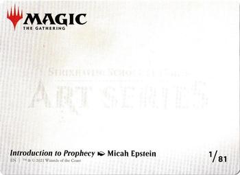 2021 Magic The Gathering Strixhaven: School of Mages - Art Series #1/81 Introduction to Prophecy Back