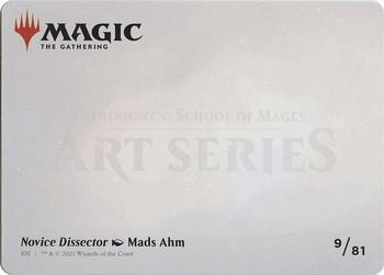 2021 Magic The Gathering Strixhaven: School of Mages - Art Series #9/81 Novice Dissector Back