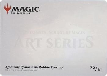 2021 Magic The Gathering Strixhaven: School of Mages - Art Series #70/81 Agonizing Remorse Back