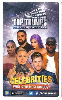 2019 Top Trumps Limited Editions Celebrities #NNO Gigi Hadid Back