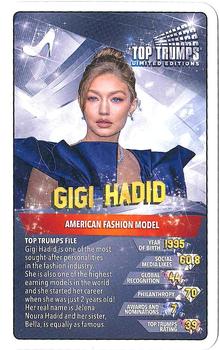 2019 Top Trumps Limited Editions Celebrities #NNO Gigi Hadid Front