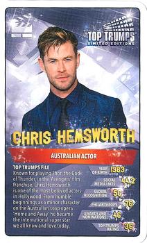 2019 Top Trumps Limited Editions Celebrities #NNO Chris Hemsworth Front