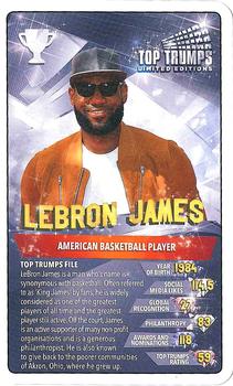 2019 Top Trumps Limited Editions Celebrities #NNO LeBron James Front