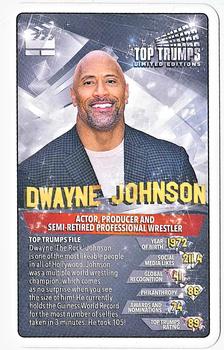 2019 Top Trumps Limited Editions Celebrities #NNO Dwayne Johnson Front