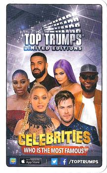 2019 Top Trumps Limited Editions Celebrities #NNO Kim Kardashian Back